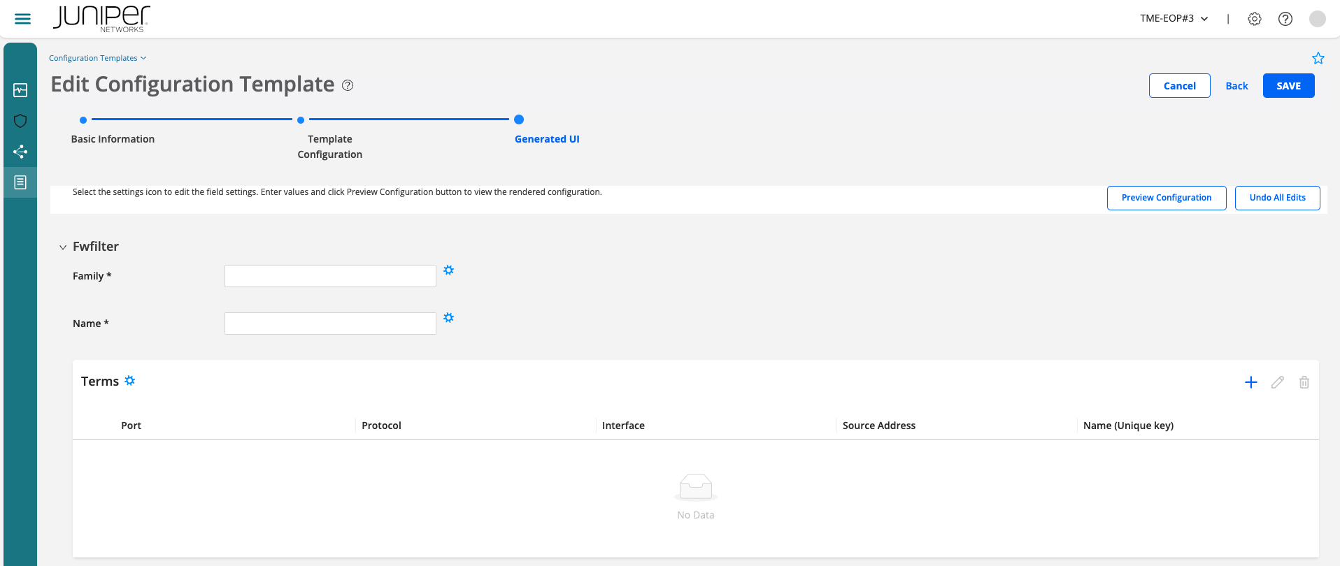 Firewall filter jinja template